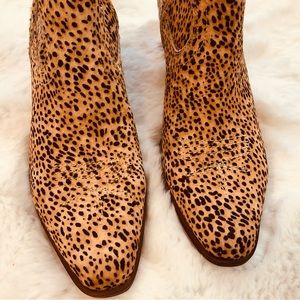 Dolce Vita leopard booties.